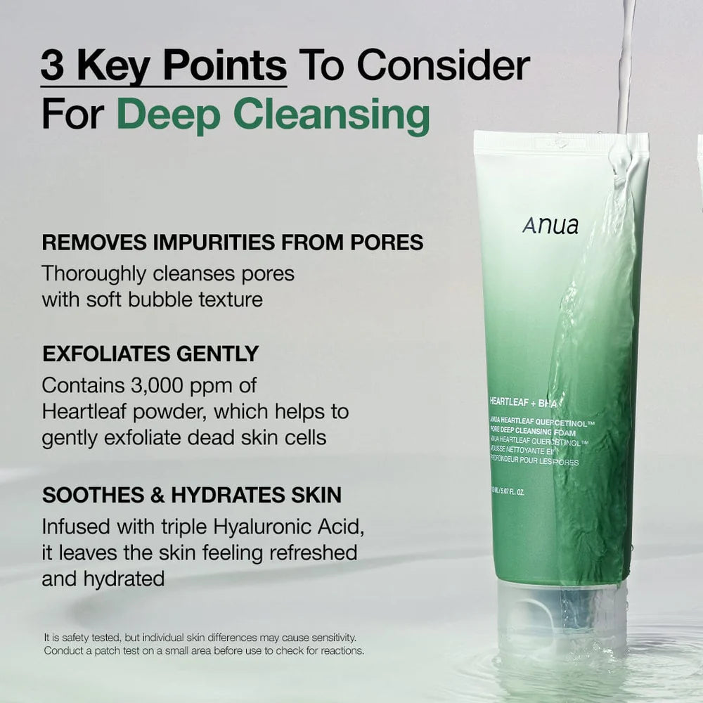 Anua Heartleaf Quercetinol Cleasing Foam 150ml